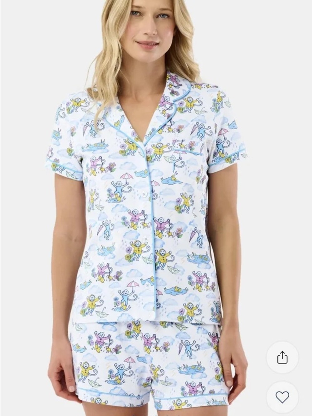 roller rabbit april shower polo pajama set